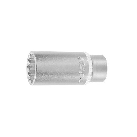 Holex 1/2 inch Drive Socket, 12 pt, Deep, 1 inch, 642522 1 642522 1